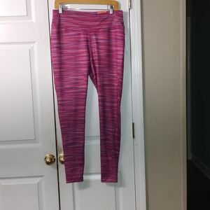Zelos Curvy tight striped workout yoga leggings  Sz 1X  NWT